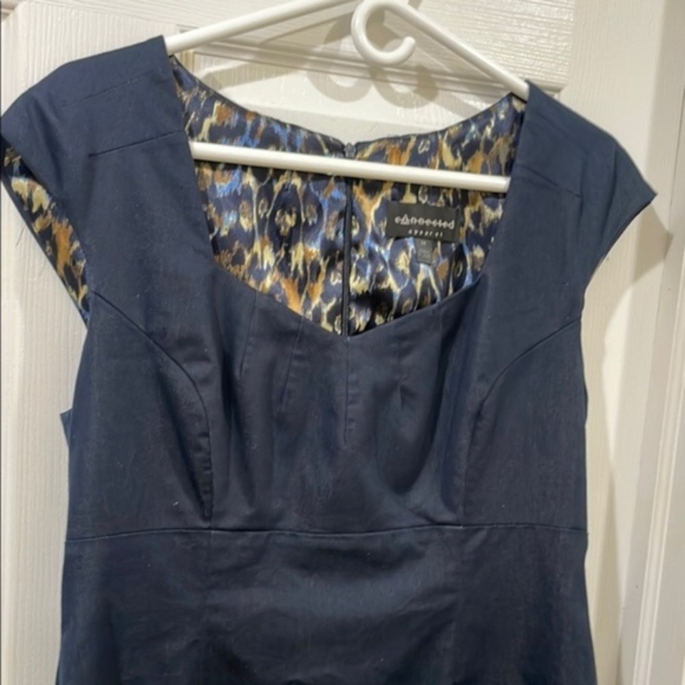 Connected Apparel lightweight jeans Sheath Dress with Scoop Neck